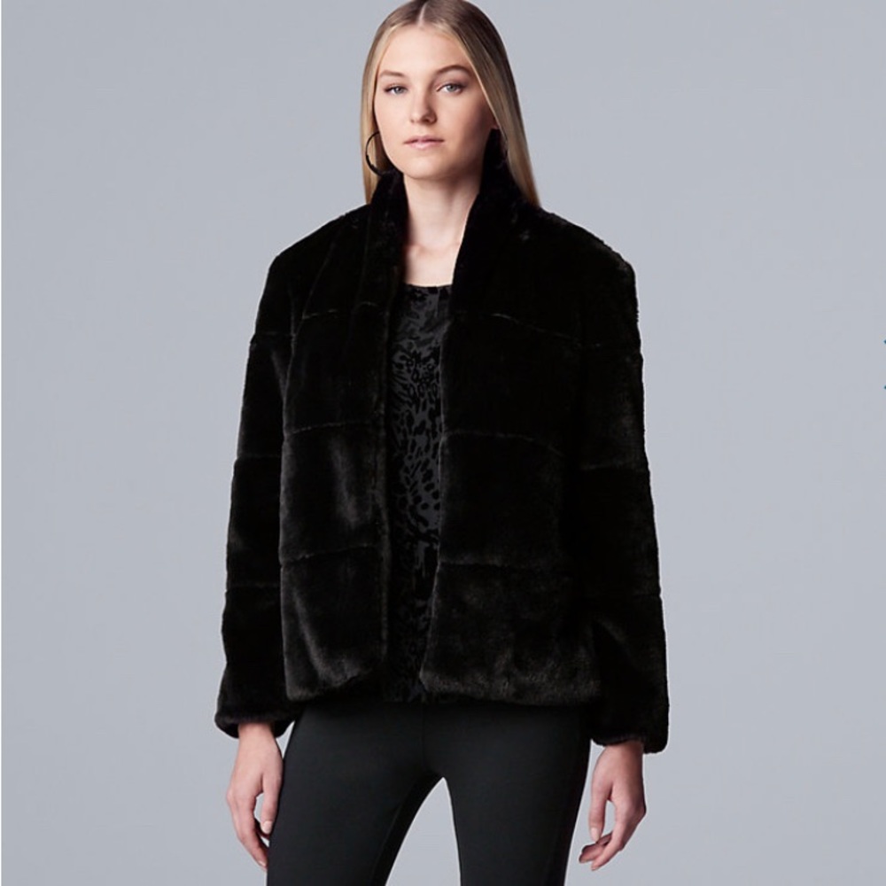 Simply Vera Vera Wang Faux-Fur Jacket